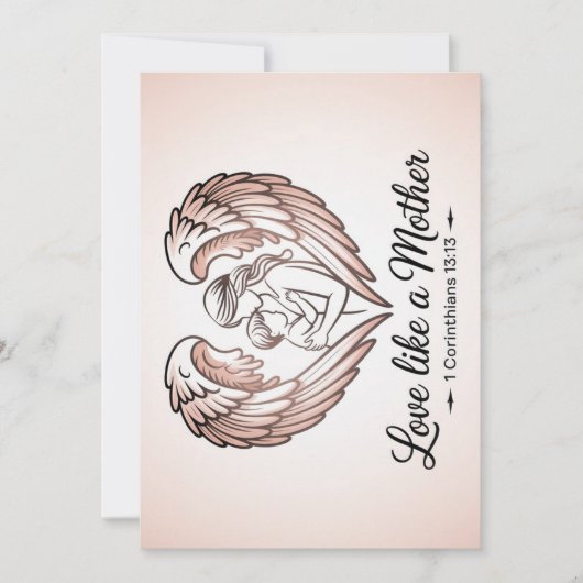 Love Like A Mother Mother's Day Christian Card サンキューカード (正面)