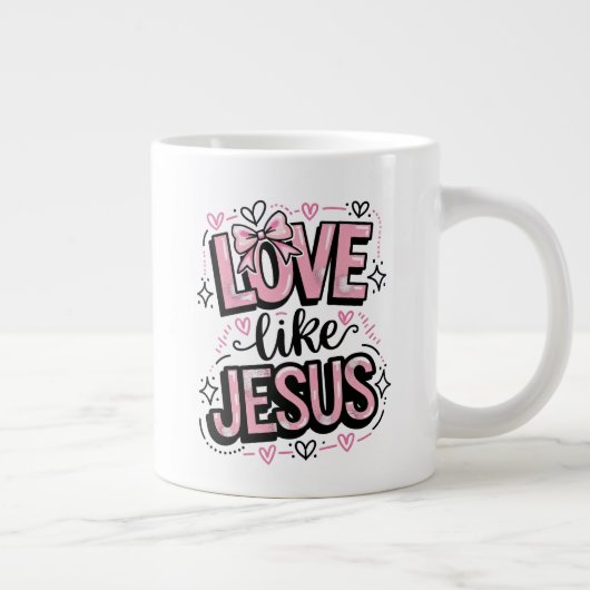 Love Like Jesus ジャンボコーヒーマグカップ (右)