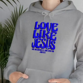 Love like jesus パーカ