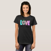 Love Like Jesus Christian Faith Bible God Prayer R Tシャツ (正面フル)