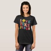 Love Like Jesus Christian Graphic Tees Groovy Chri Tシャツ (正面フル)