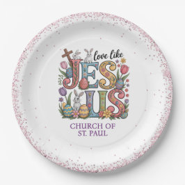 Love Like Jesus Easter Sunday ペーパープレート