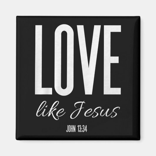 Love Like Jesus John 13_ Bible Verse Christian Scr マグネット (正面)