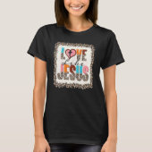Love Like Jesus Religious God Christian Words On B Tシャツ (正面)