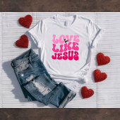 Love Like Jesus Retro Valentine's Tee Tシャツ