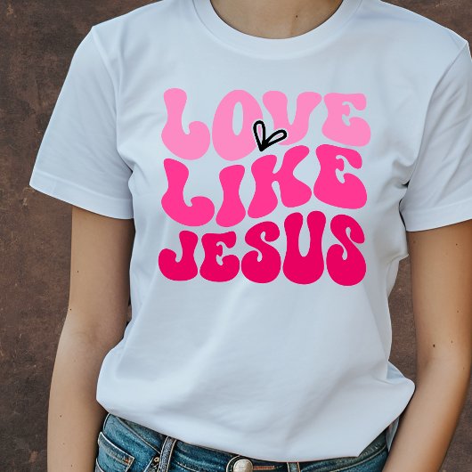 Love Like Jesus Retro Valentine's Tee Tシャツ