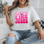 Love Like Jesus Retro Valentine's Tee Tシャツ