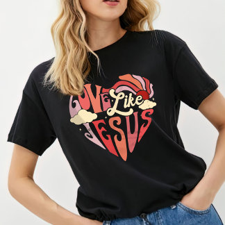 Love Like Jesus Shirt，女性のTシャツ Tシャツ