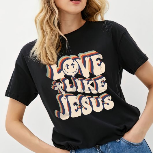 Love Like Jesus Shirt，女性のTシャツ Tシャツ