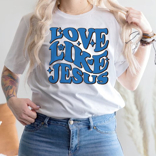 Love Like Jesus Shirt,宗教的な贈り物,インスピレーション Tシャツ
