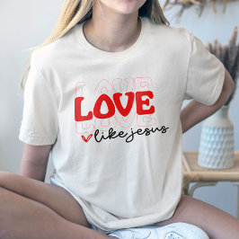 Love Like Jesus Shirt, Western Christian T-Shirt Tシャツ