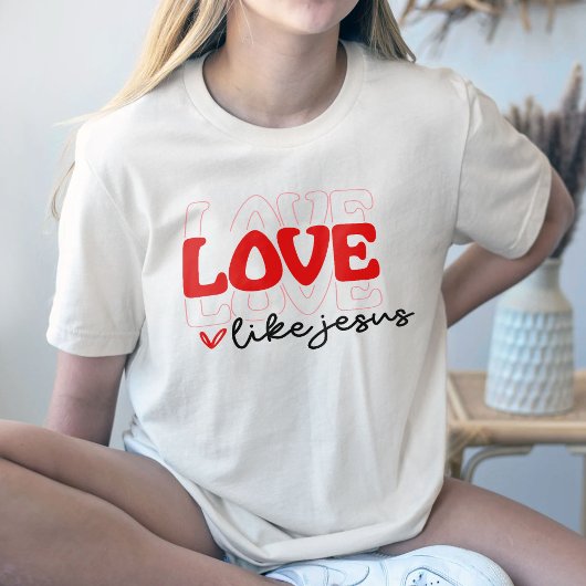 Love Like Jesus Shirt, Western Christian T-Shirt Tシャツ