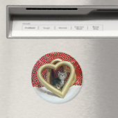 Love, Lilo -ハート猫/キットン磁石 マグネット (インサイチュ (食洗機))