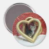 Love, Lilo -ハート猫/キットン磁石 マグネット (正面/裏面)