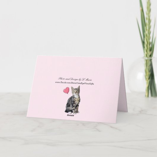 Love Lilo - Cat Valentine's Greeting Card カード (裏面)
