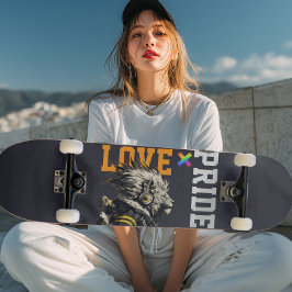 LOVE × LION Ver. A - Custom スケートボード