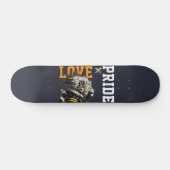 LOVE × LION Ver. A - Custom スケートボード (横)