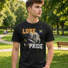 LOVE × LION Ver. A - Custom スケートボード Tシャツ
