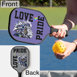 LOVE × LION Ver. B - Custom スケートボード ピックルボールラケット