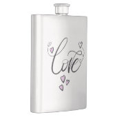 Love Liquid Gold | Sleek Minimalist Script Party  フラスク (右)