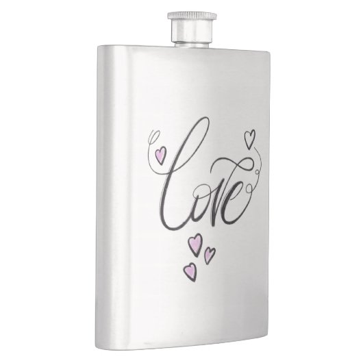 Love Liquid Gold | Sleek Minimalist Script Party  フラスク (右)