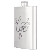 Love Liquid Gold | Sleek Minimalist Script Party  フラスク (左)