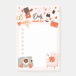 Love List Post It Notesチェックリスト ポストイット