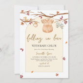 Love Little Pumpkin Baby Shower 招待状 (正面)