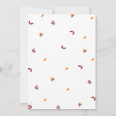 Love Little Pumpkin Baby Shower 招待状 (裏面)