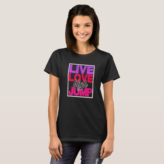 Love Live High Jump Pole Vaulting Pole Jumping Tシャツ (正面フル)