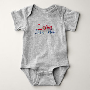 Love Lives Here乳児TシャツHAMbyWG ベビーボディスーツ