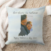 Love Lives Inインディアナ州の形をしたカスタム写真 クッション (ブランケット)