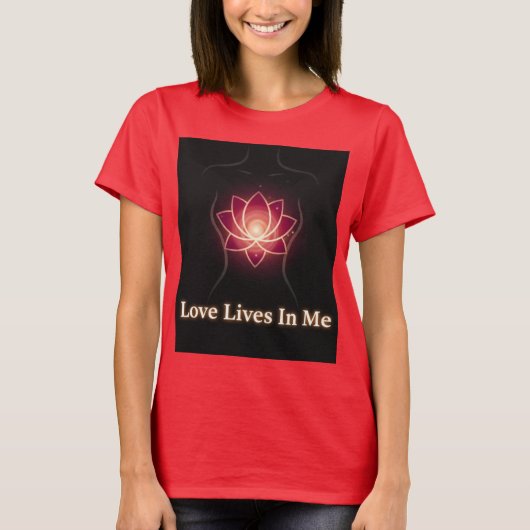 LOVE LIVES IN ME, RIGHT NOW Tシャツ (正面)