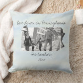 Love Lives In Pennsylvania州形写真 クッション (ブランケット)
