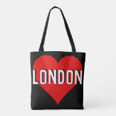 Love London，英国 トートバッグ (裏面)