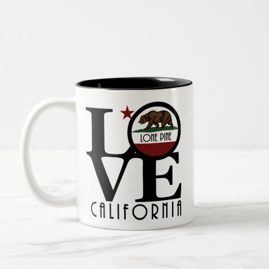 LOVE Lone Pine California 111oz ツートーンマグカップ (左)