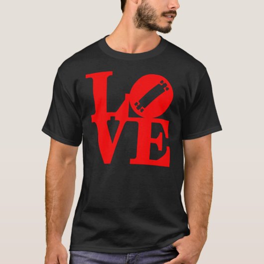 love_longboard_red tシャツ (正面)