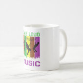 Love Loud Music Coffee Mug コーヒーマグカップ (正面右)