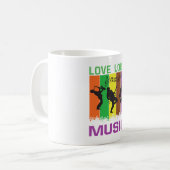 Love Loud Music Coffee Mug コーヒーマグカップ (正面左)