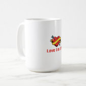 Love Loudly T-Shirt コーヒーマグカップ (正面左)