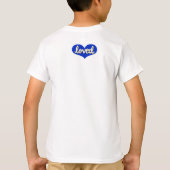LOVE LOVED – ブルーラブハート- Tシャツ (裏面)