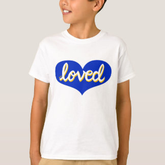 LOVE LOVED – ブルーラブハート- Tシャツ