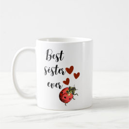 Love & Luck: Cute Ladybug Mug for Your Sister コーヒーマグカップ