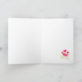 Love Mail Hearts Envelope Valentine's Day シーズンカード (内部)