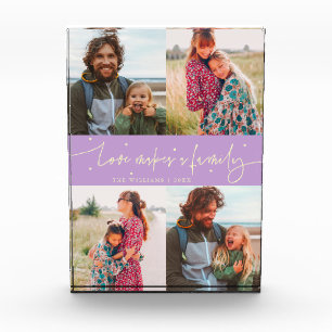 Love Makes a Family モダンスクリプト レモンウィステリア フォトブロック