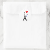 Love makes him fly, in Paris ラウンドシール (バッグ)