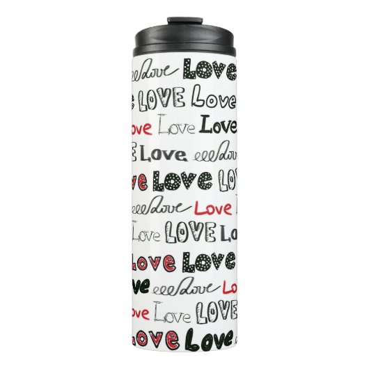 Love Markerテクスチャシームレスな背景 タンブラー (正面)