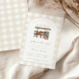 Love Marketのベビーシャワーで育つ 招待状