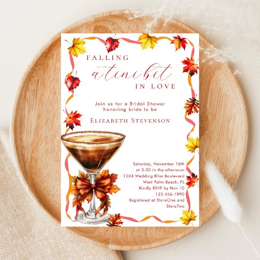 Love Martiniブライダルシャワー 招待状