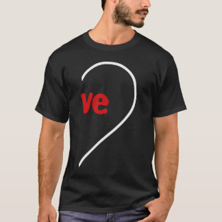 Love Matching Couple Valentine’s Day Cute Heart Tシャツ